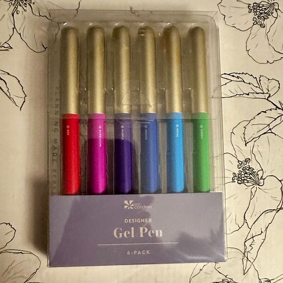 Erin Condren Designer Gel Pens 6-Pack - Picture 1 of 13